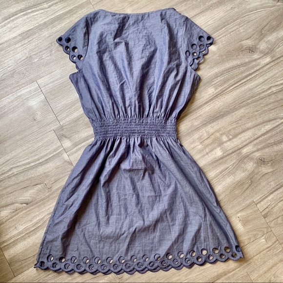 Bar III Smocked Waist Cotton Eyelet Dress Size XL - Picture 5 of 6